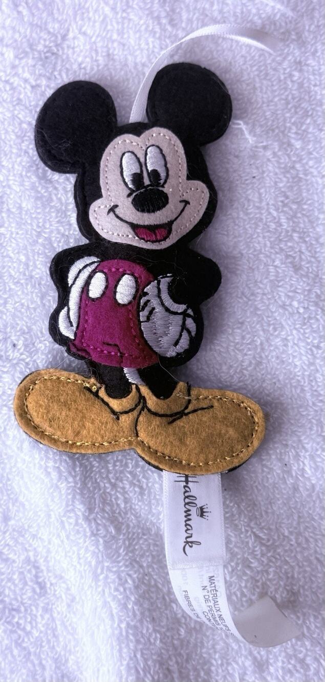 Hallmark Disney Mickey Mouse Felt Cloth Christmas Tree Ornament Target Exclusive